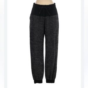 🖤 Rag & Bone drawstring waistband knit jogger pants black / gray🩶